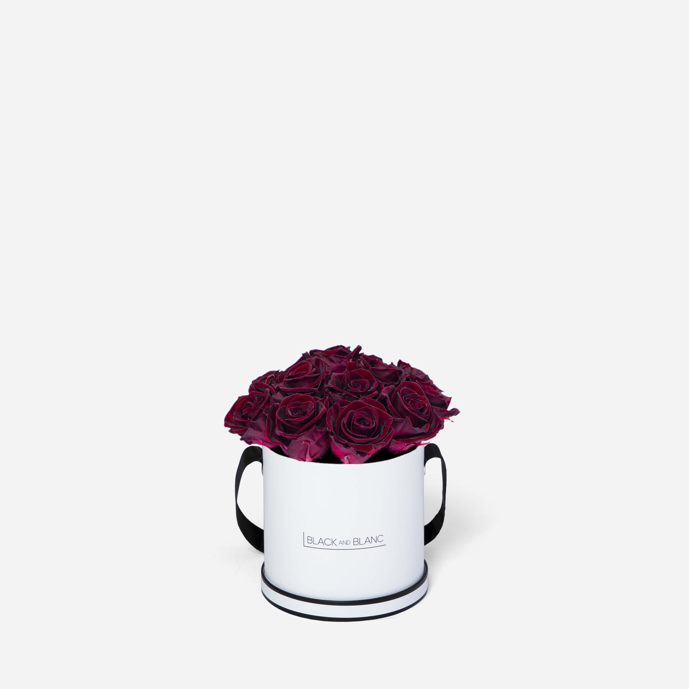 Burgundy BouqBox - Infinity Roses - BLACK AND BLANC