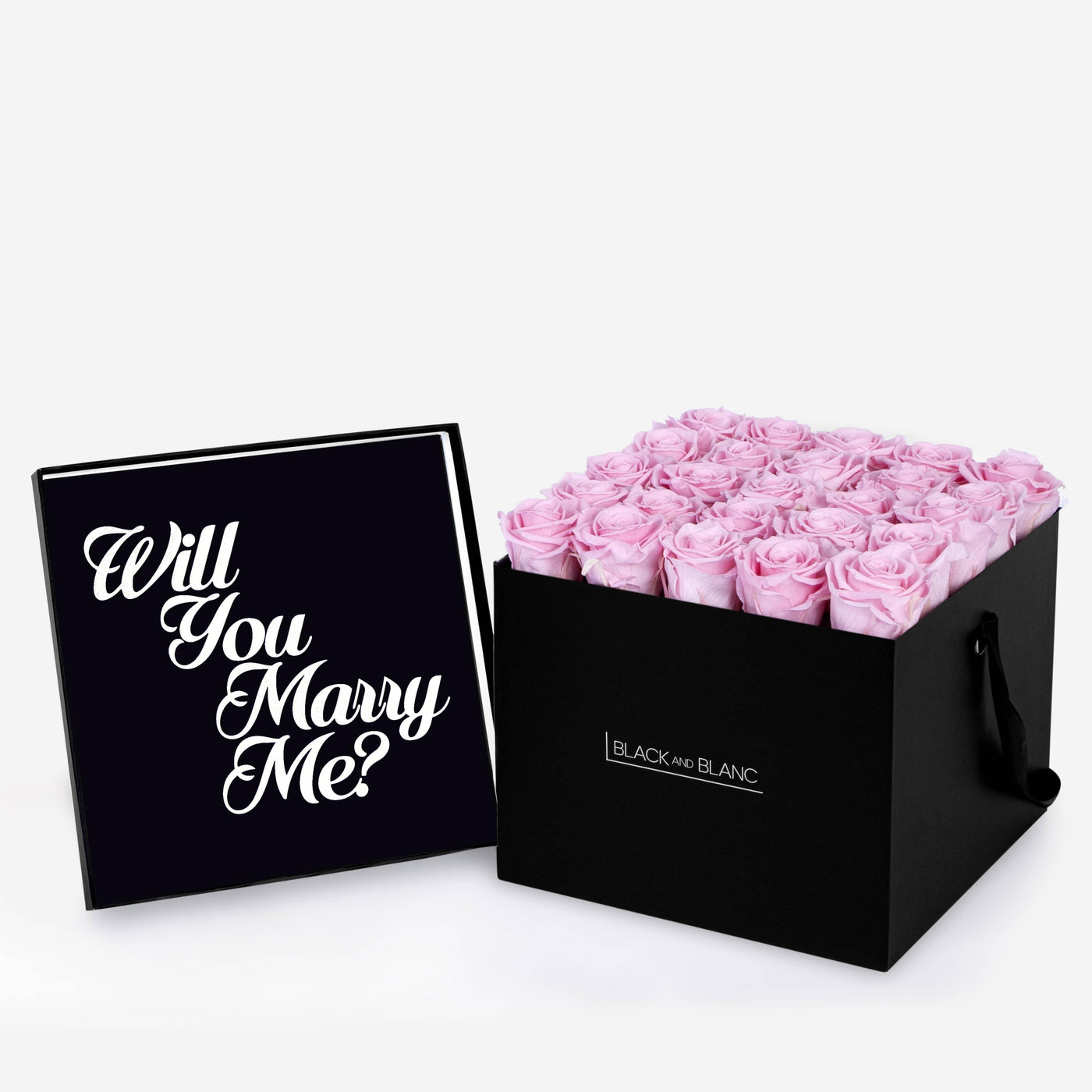 Infinity Texte de Fleur - Will You Marry Me? - BLACK AND BLANC