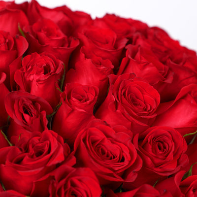 100 Red Roses Bouquet- Fresh Flowers - Bouquet