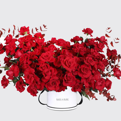 100 Red Roses in Box- Fresh Flowers