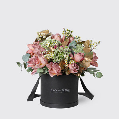 Latte Paradise BouqBox - Fresh Flowers - BLACK AND BLANC