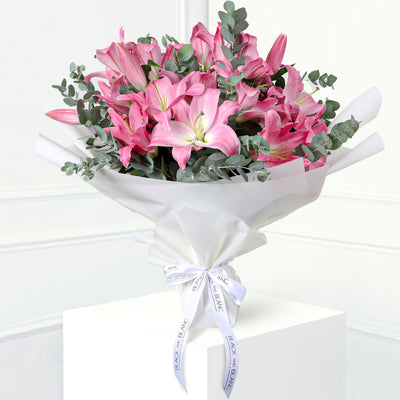Lily Pink Bouqs - Fresh Flowers - BLACK AND BLANC