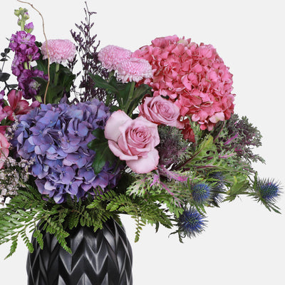 Purple Breeze in vase - Fresh Flowers
