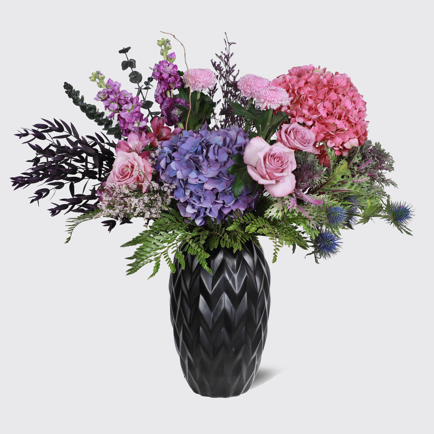 Purple Breeze in vase - Fresh Flowers
