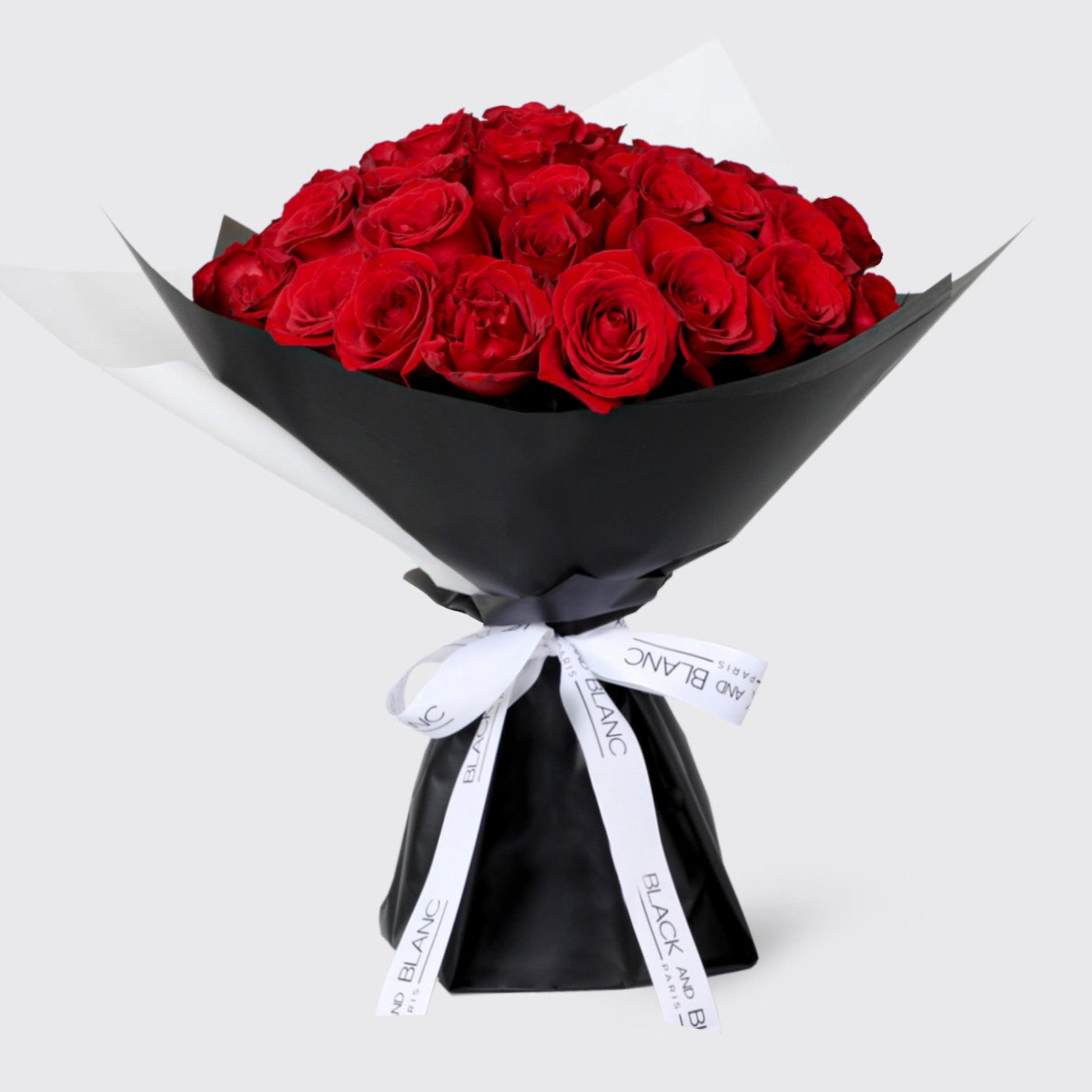 50/51 Red Roses Bouqs - Fresh Flowers - BLACK AND BLANC