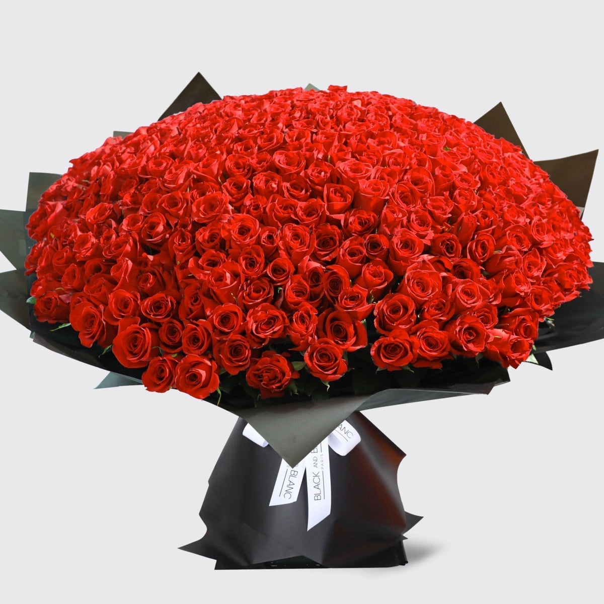 500/501 Red Roses Bouquet - BLACK AND BLANC