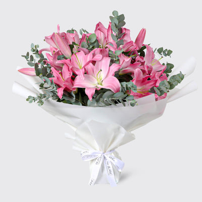 Lily Pink Bouqs - Fresh Flowers - BLACK AND BLANC