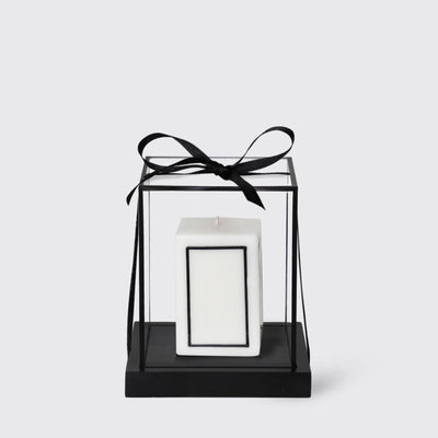 Candle with Standing candle - BLACK AND BLANC