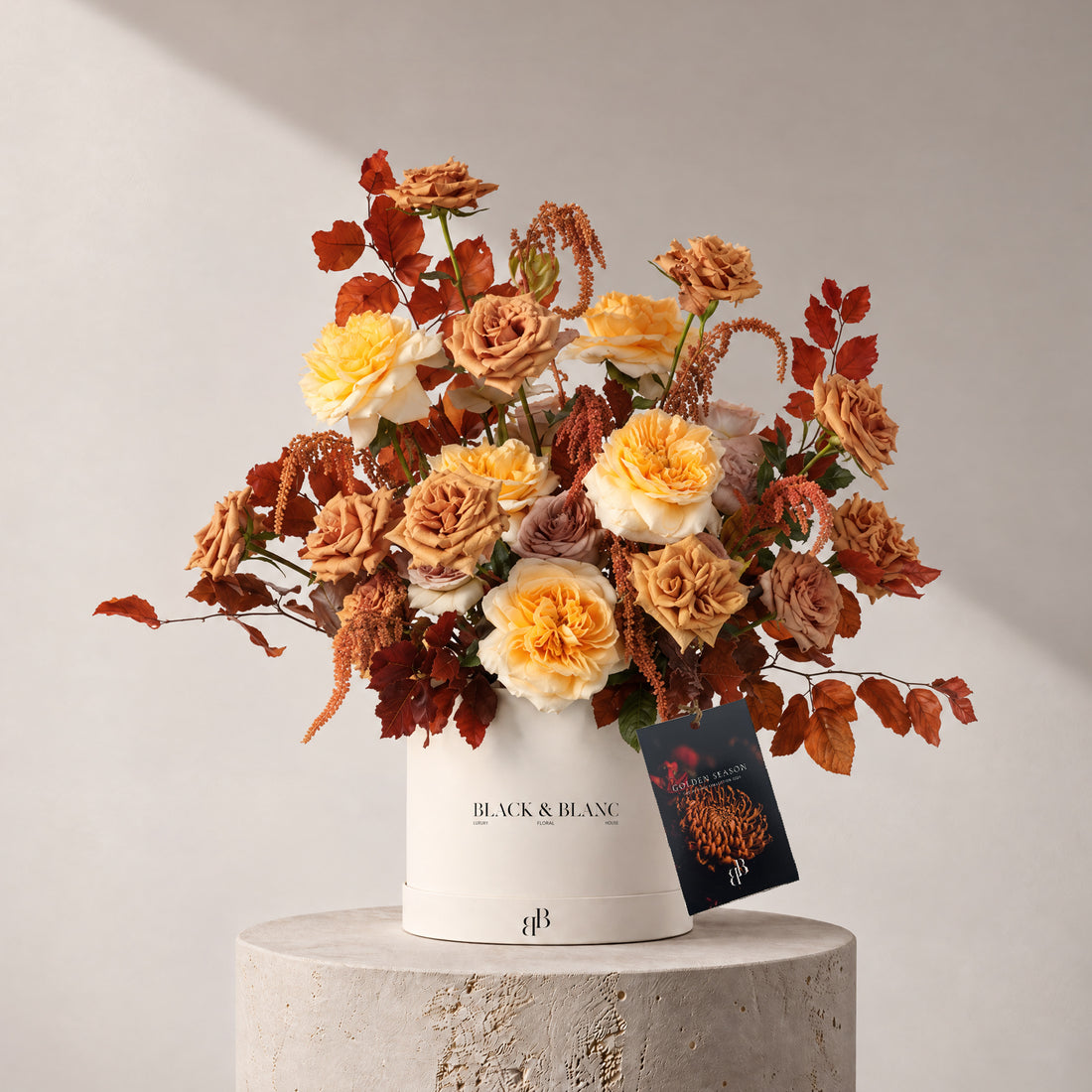 Autumn - Copper in Box - BLACK AND BLANC