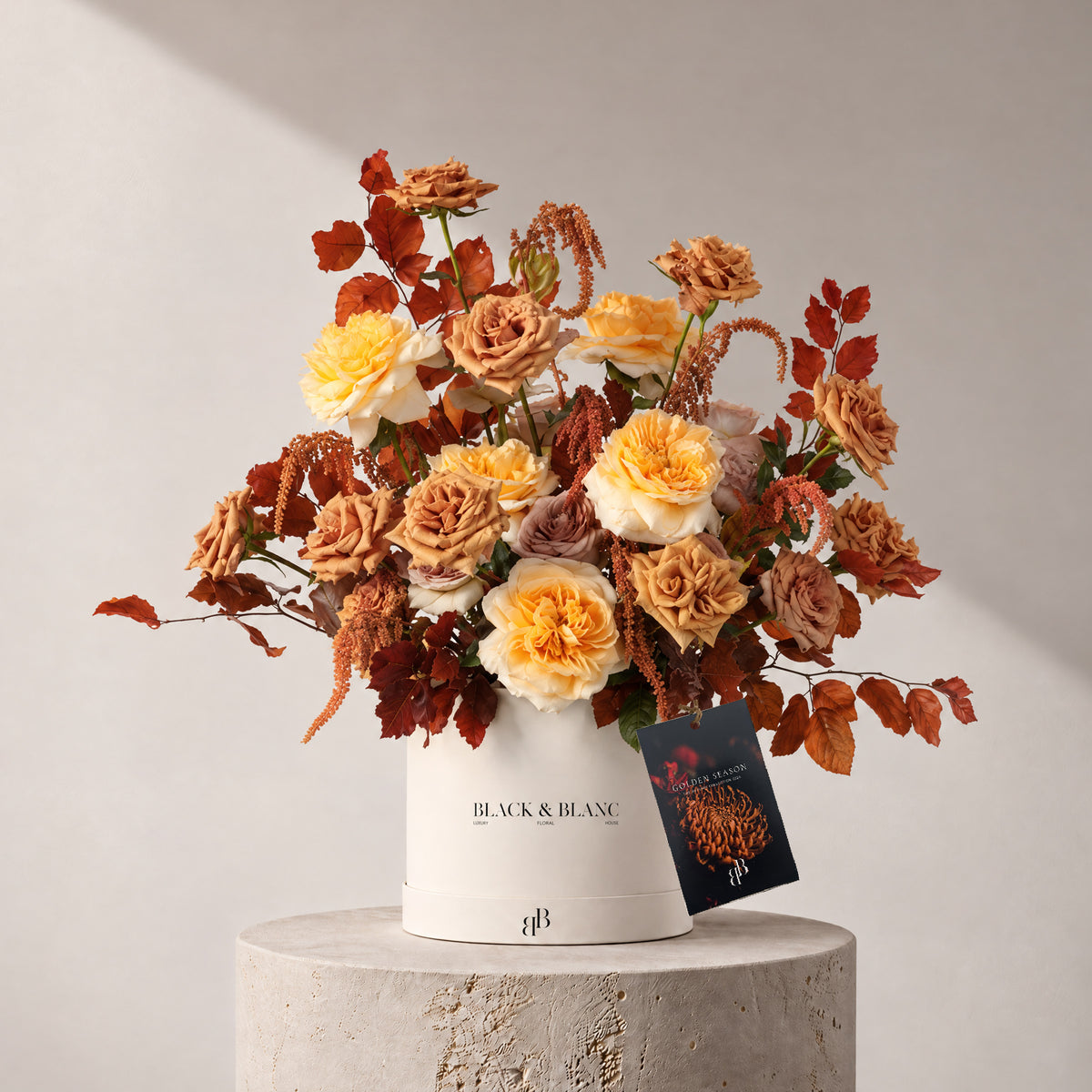 Autumn - Copper in Box - BLACK AND BLANC