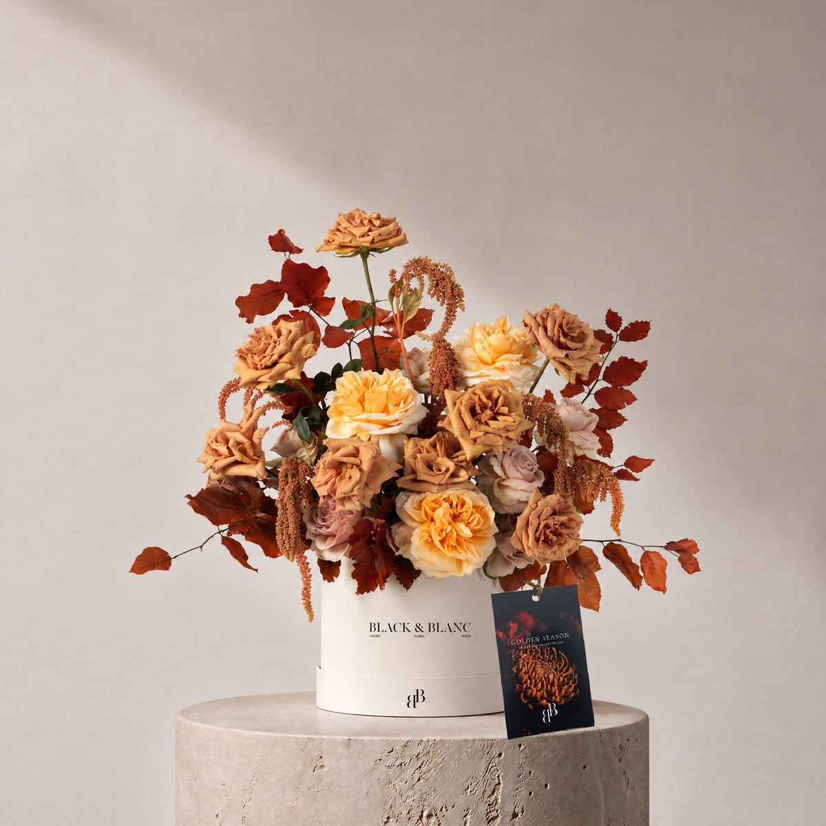 Autumn - Copper in Box - BLACK AND BLANC