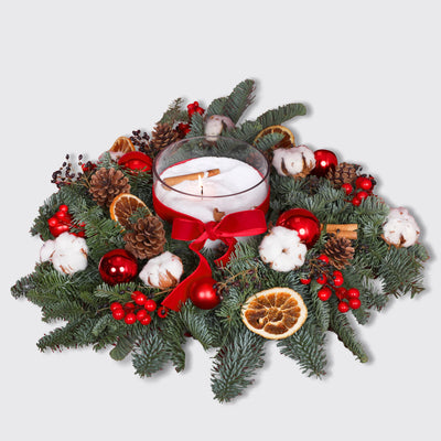 Radiant Centerpiece with Snow Candle (1kg)
