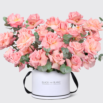 Roseate Bliss in Box - Fresh Flowers