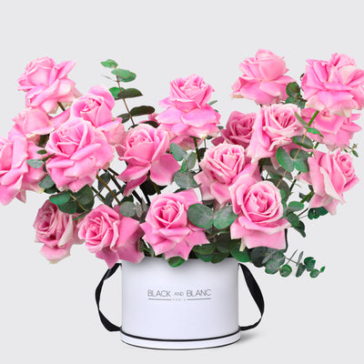 Blushing Elegance in Box - Fresh Flowers