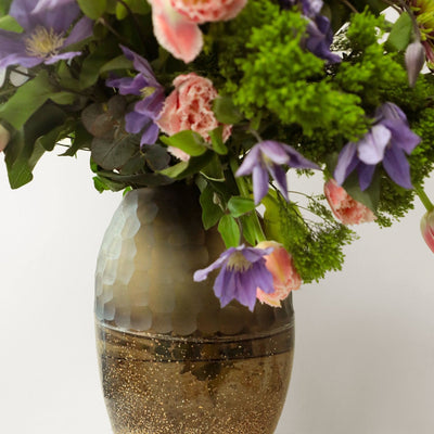 Apricot Glow in Vase - BLACK AND BLANC