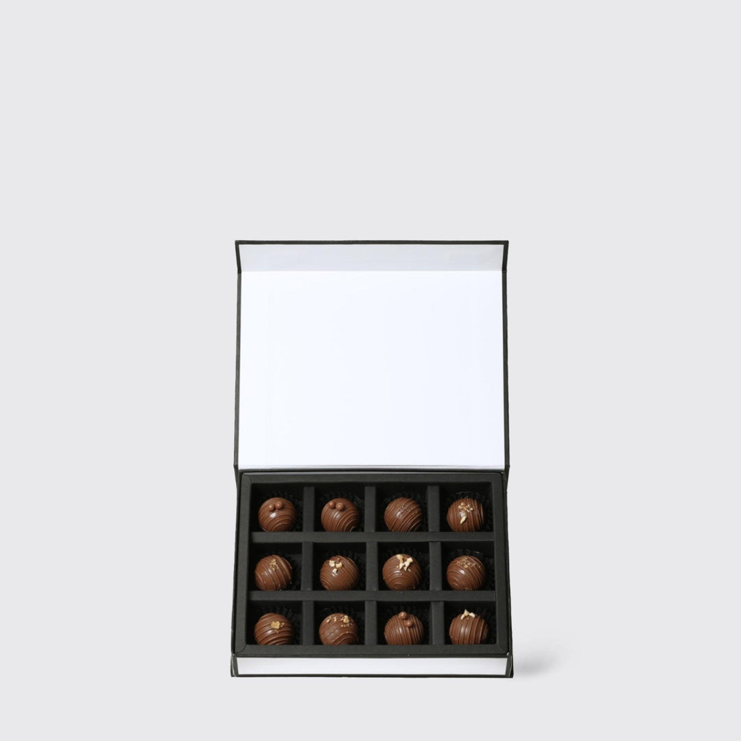 Assorted Chocolate Truffles 12Pcs - BLACK AND BLANC