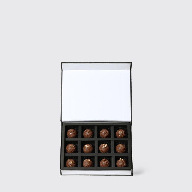 Assorted Chocolate Truffles 12Pcs - BLACK AND BLANC