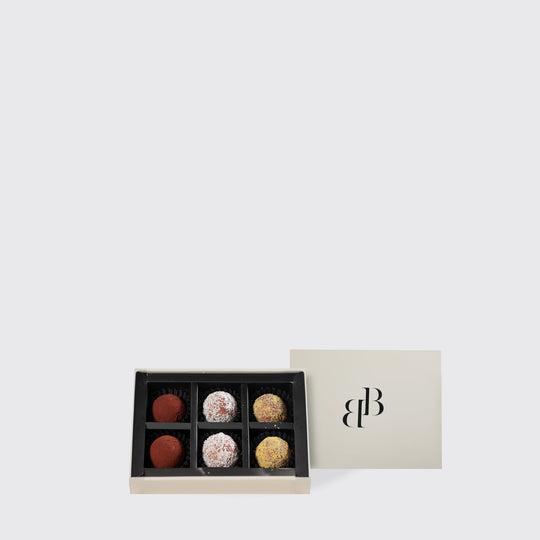 Assorted Chocolate Truffles 6Pcs - BLACK AND BLANC