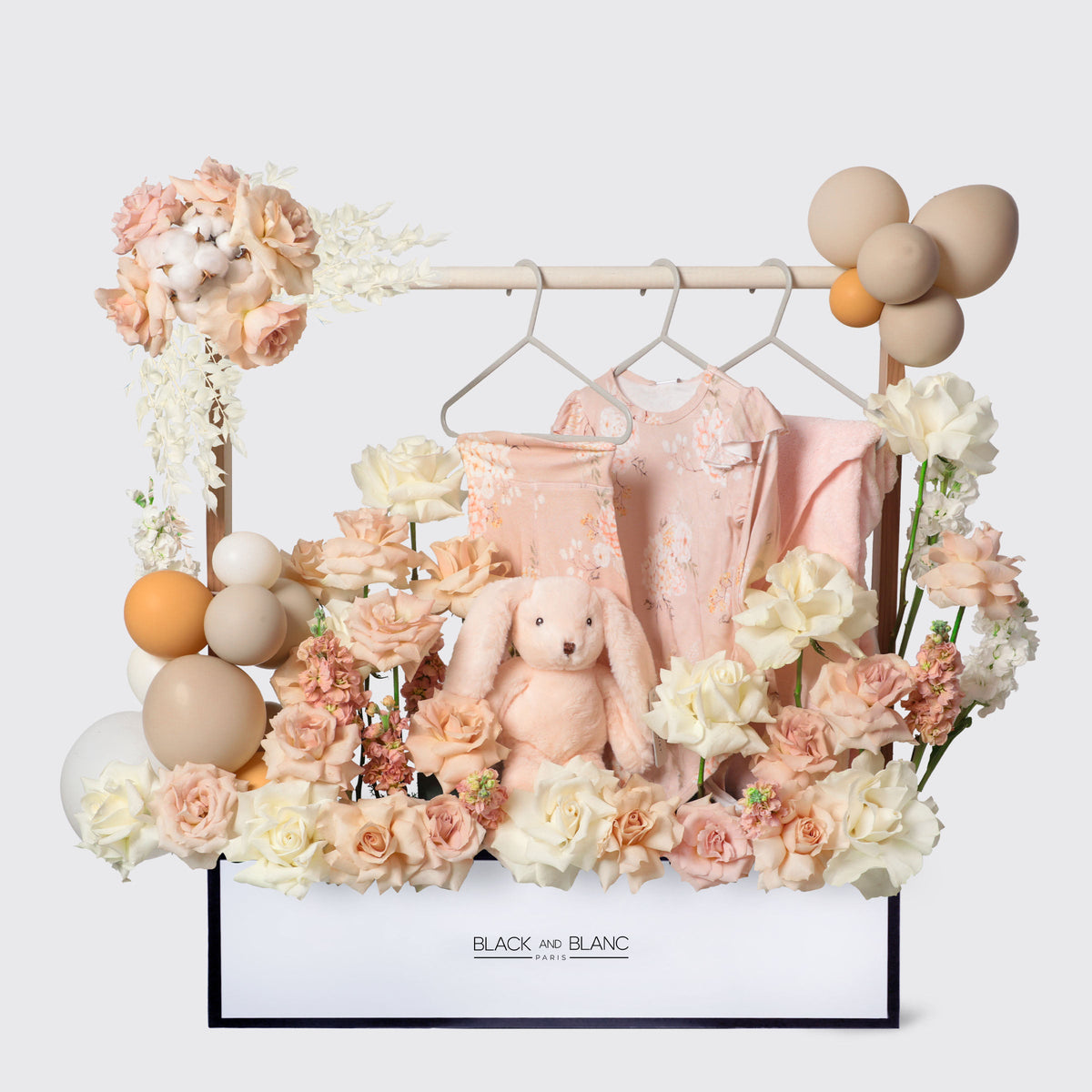 Baby Girl Wardrobe (trousers Bodysuit Teddy & Hooded Towel)