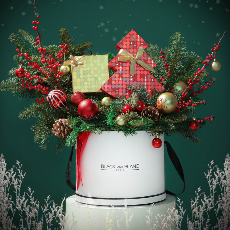 Bateel - Chocolate & Dates Christmas Hamper - BLACK AND BLANC