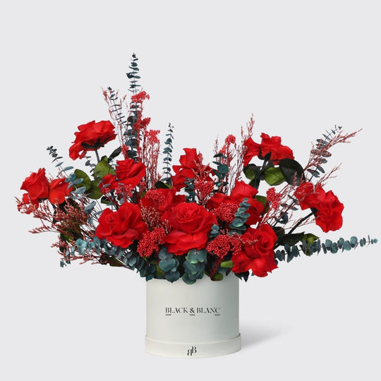 Beauty - Infinity Roses - BLACK AND BLANC