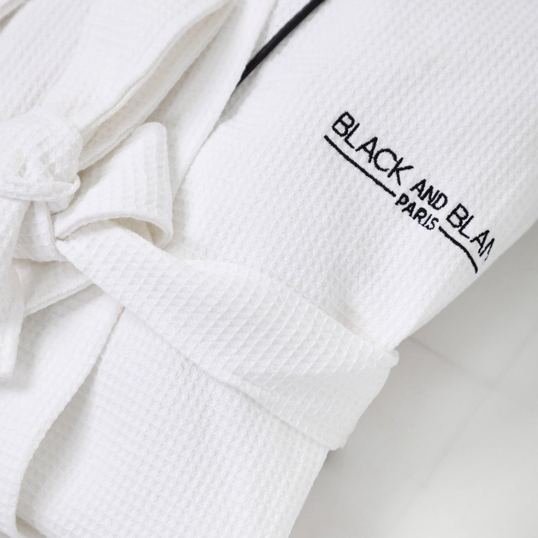 BLACK AND BLANC (Bathrobe & Candle) - BLACK AND BLANC