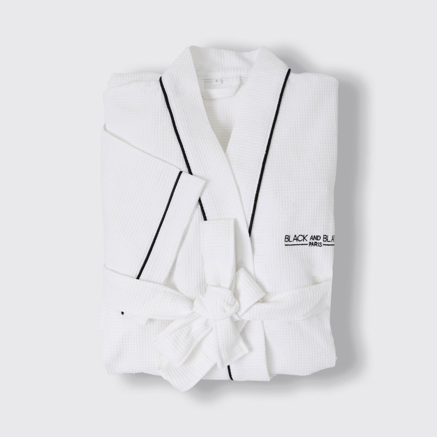 BLACK AND BLANC (Bathrobe & Candle) - BLACK AND BLANC