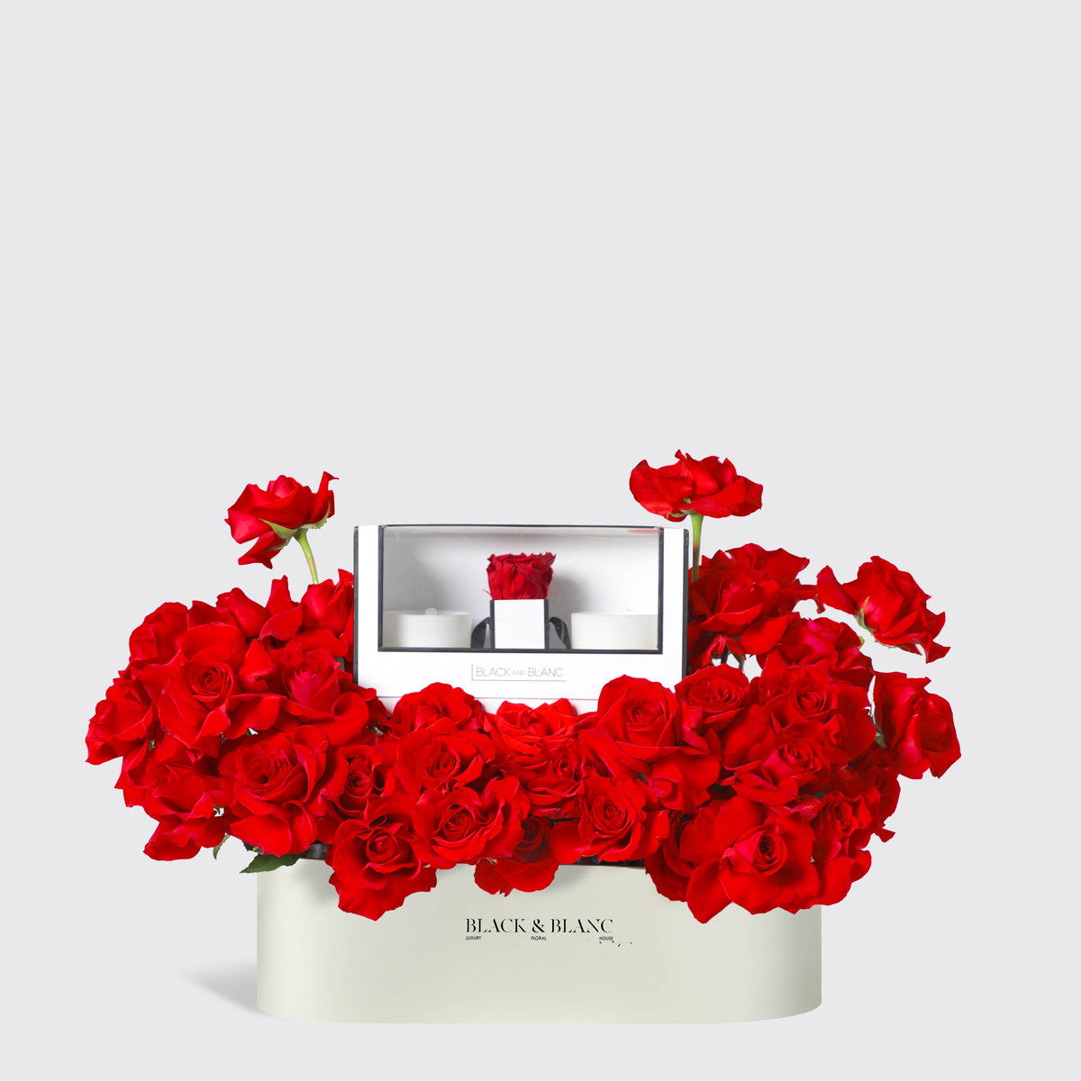 BLACK AND BLANC - Candle & Infinity Rose