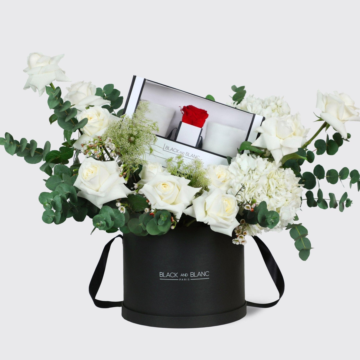 BLACK AND BLANC (Candle & Infinity Rose) - BLACK AND BLANC