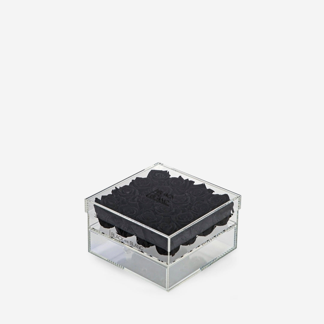 Black Clear - Infinity Roses - BLACK AND BLANC