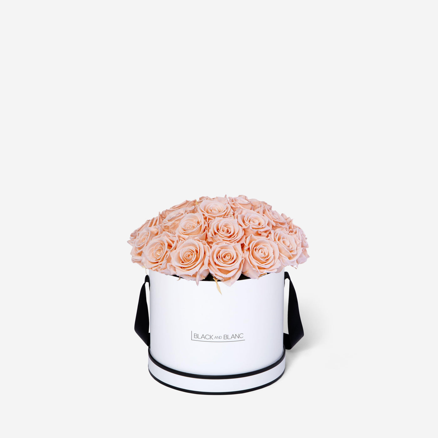 Blush BouqBox - Infinity Roses - BLACK AND BLANC