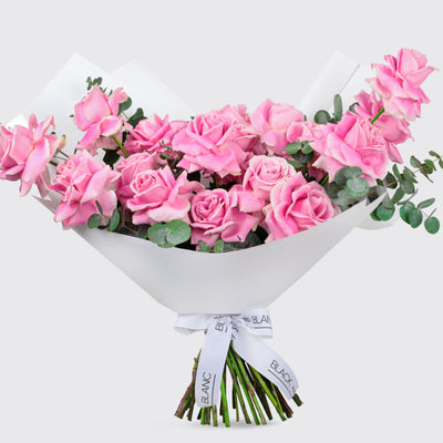 Blushing Elegance Bouq - Fresh Flowers - Le Grand