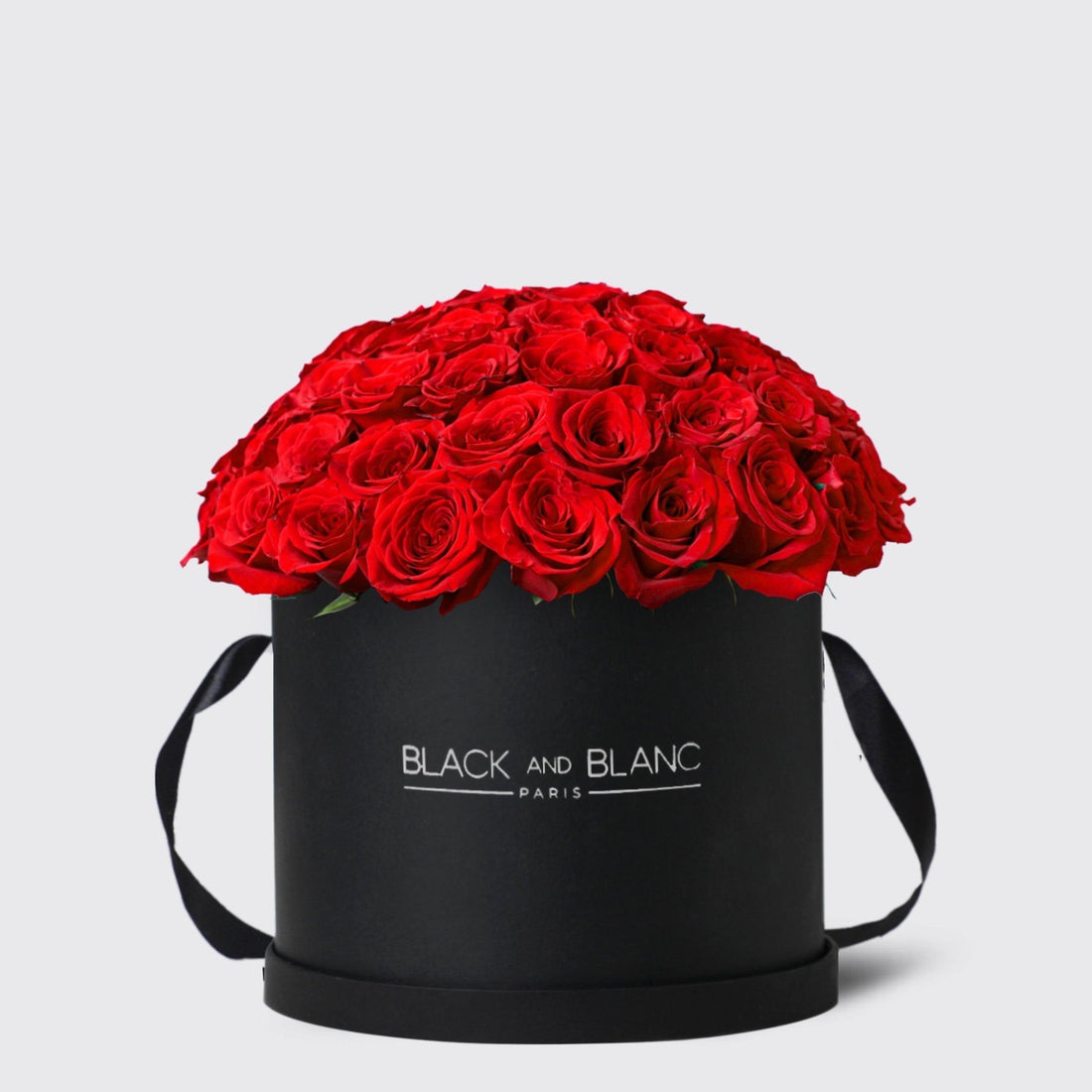 Bouqbox Roses in Box - BLACK AND BLANC