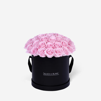 Bridal Pink BouqBox - Infinity Roses - BLACK AND BLANC