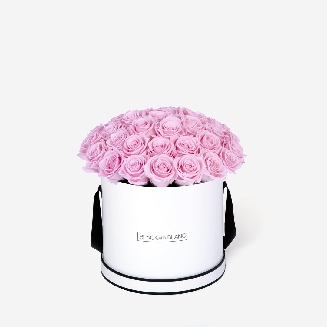 Bridal Pink BouqBox - Infinity Roses - BLACK AND BLANC