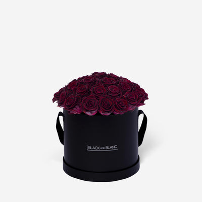 Burgundy BouqBox - Infinity Roses - BLACK AND BLANC