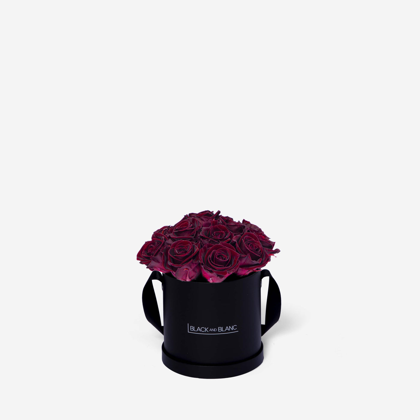 Burgundy BouqBox - Infinity Roses - BLACK AND BLANC