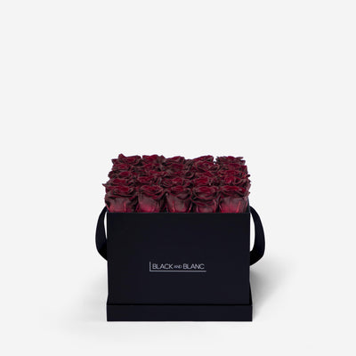 Burgundy Square Infinity - Infinity Roses - BLACK AND BLANC