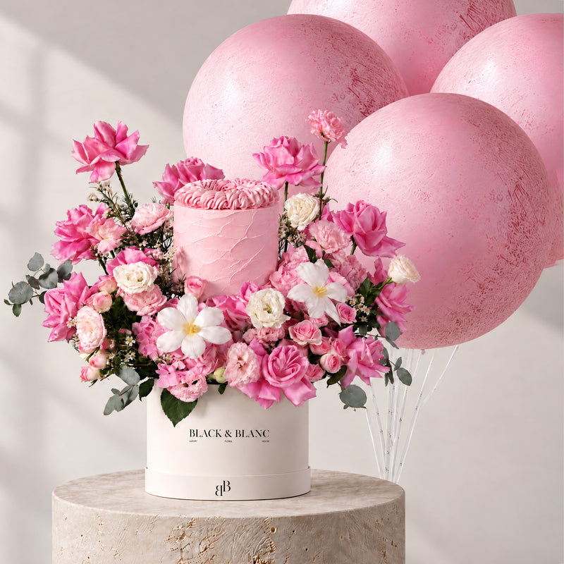 Pink Paradise Birthday Set - BLACK AND BLANC