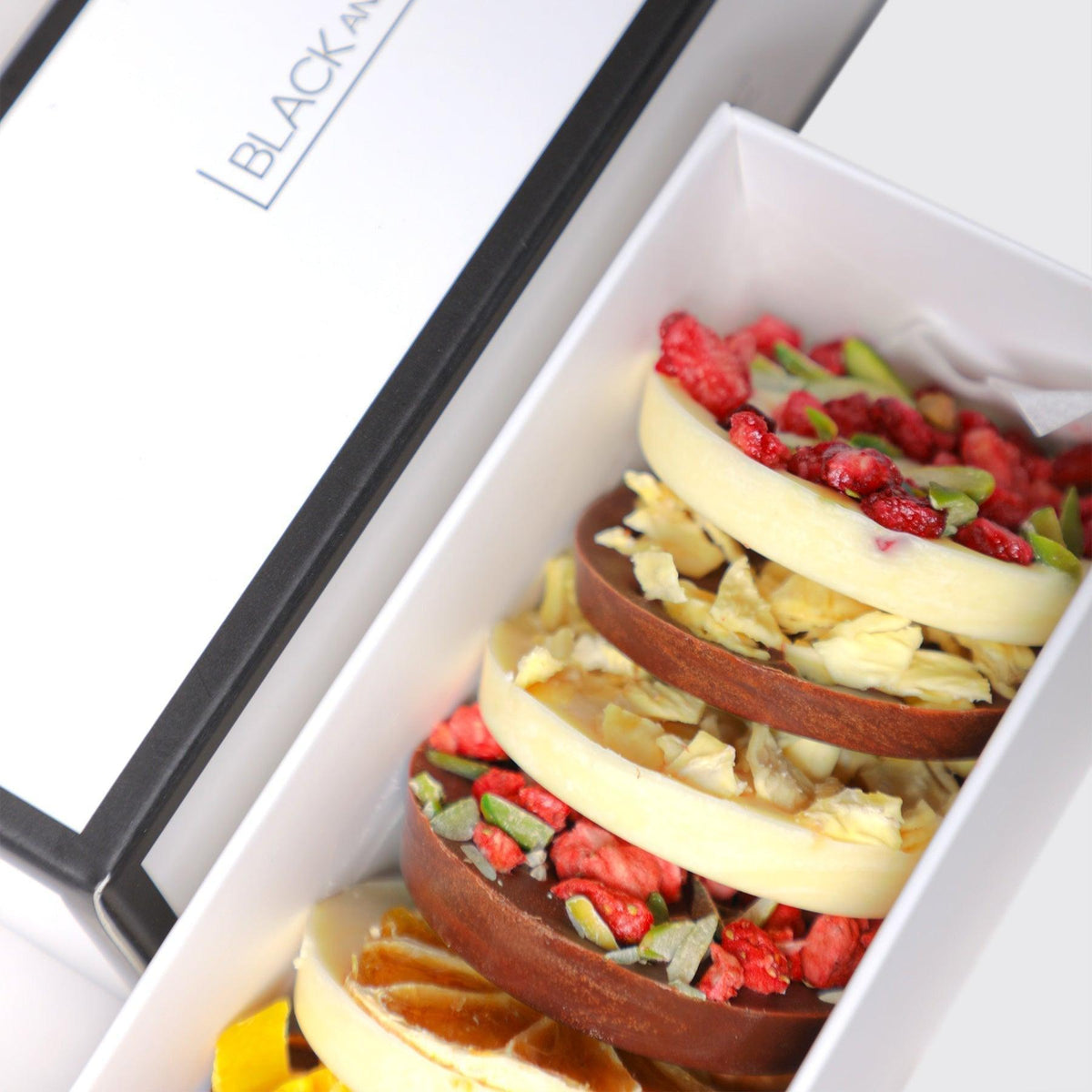 Chocolate Mendiant 10Pcs - BLACK AND BLANC