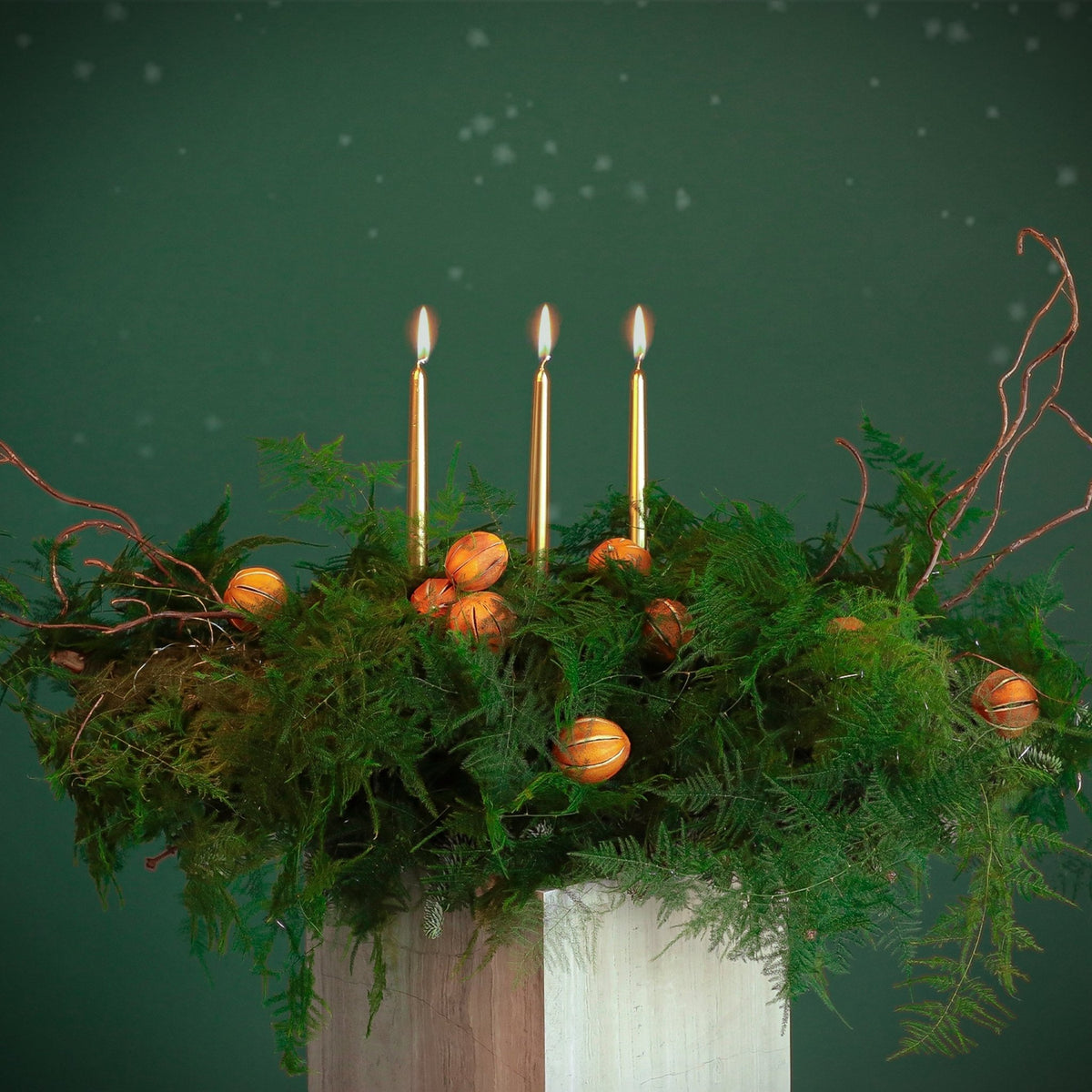 Christmas Centerpiece - Large - BLACK AND BLANC
