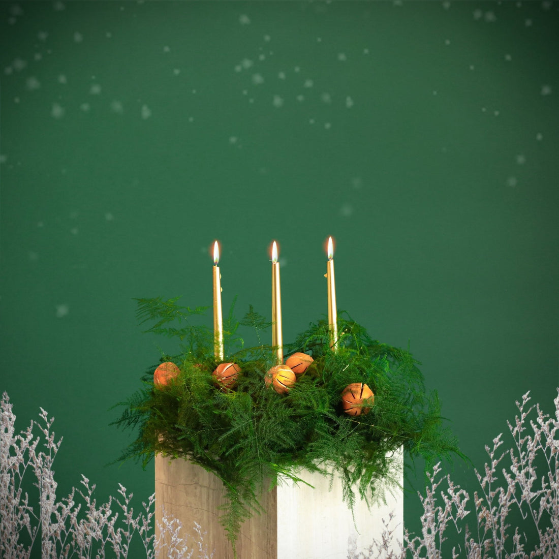 Christmas Centerpiece - Small - BLACK AND BLANC