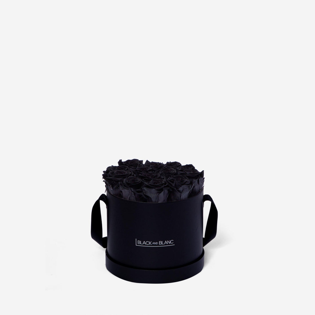 Classic Round - Infinity Roses - BLACK AND BLANC
