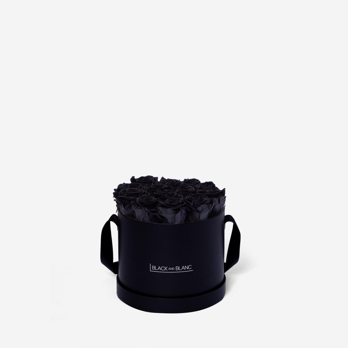 Classic Round - Infinity Roses - BLACK AND BLANC