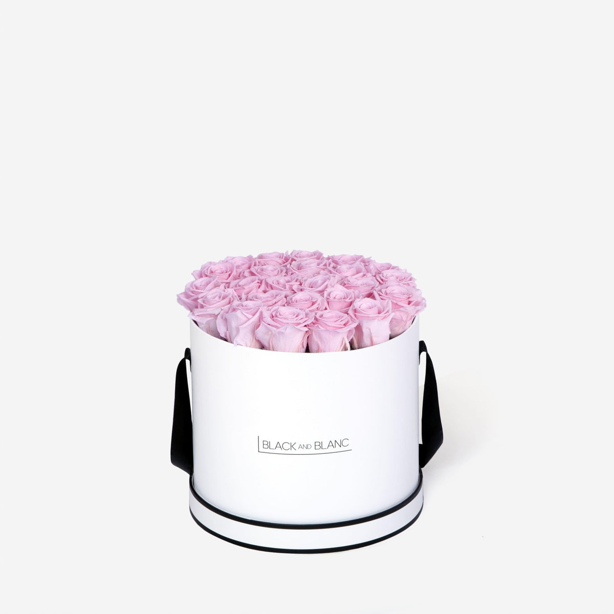 Classic Round - Infinity Roses - BLACK AND BLANC