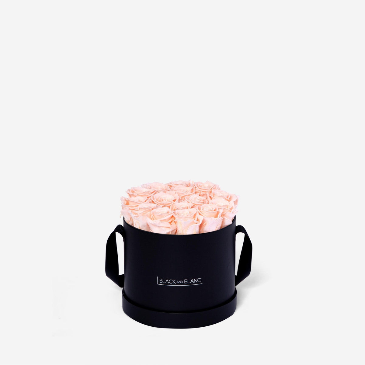 Classic Round - Infinity Roses - BLACK AND BLANC