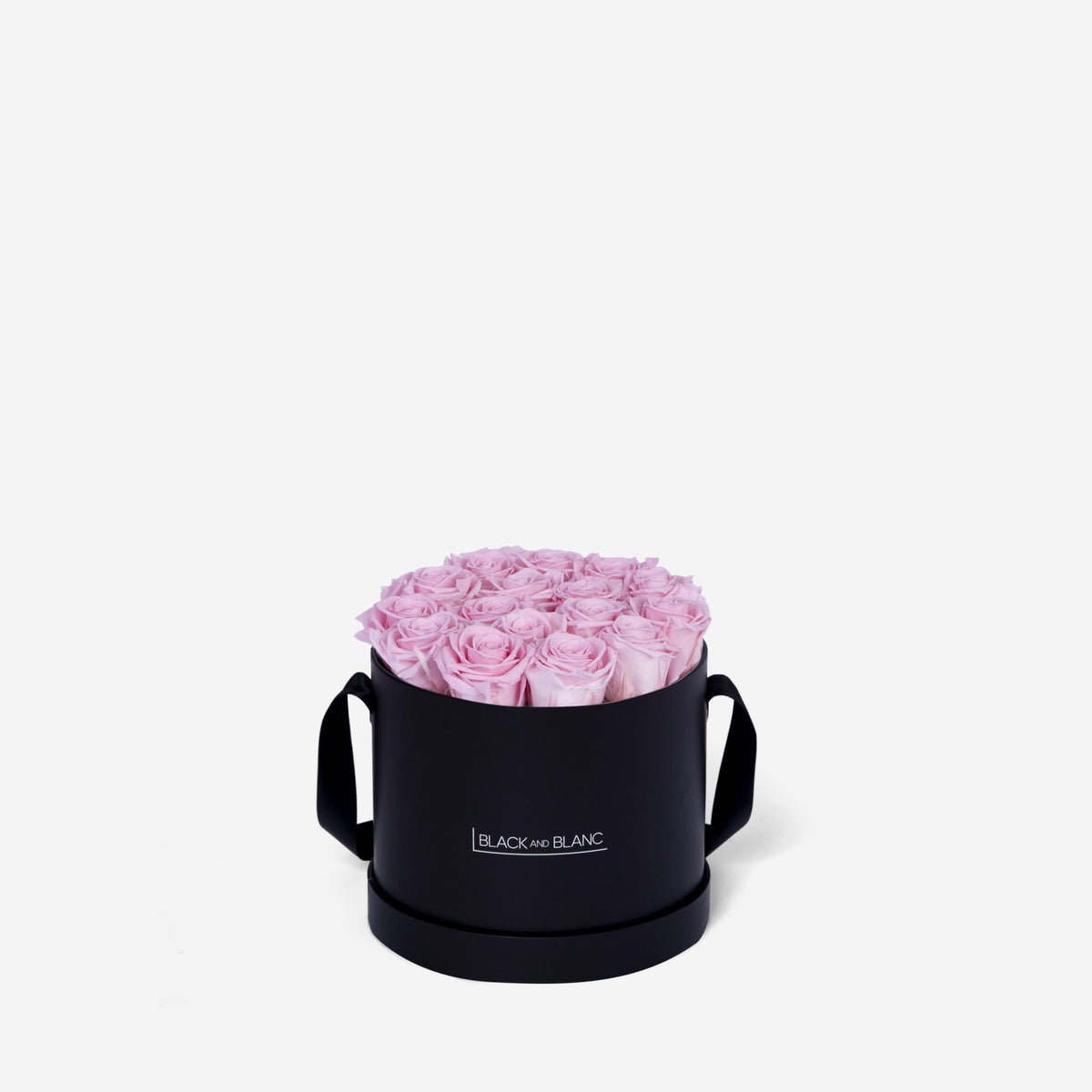 Classic Round - Infinity Roses - BLACK AND BLANC
