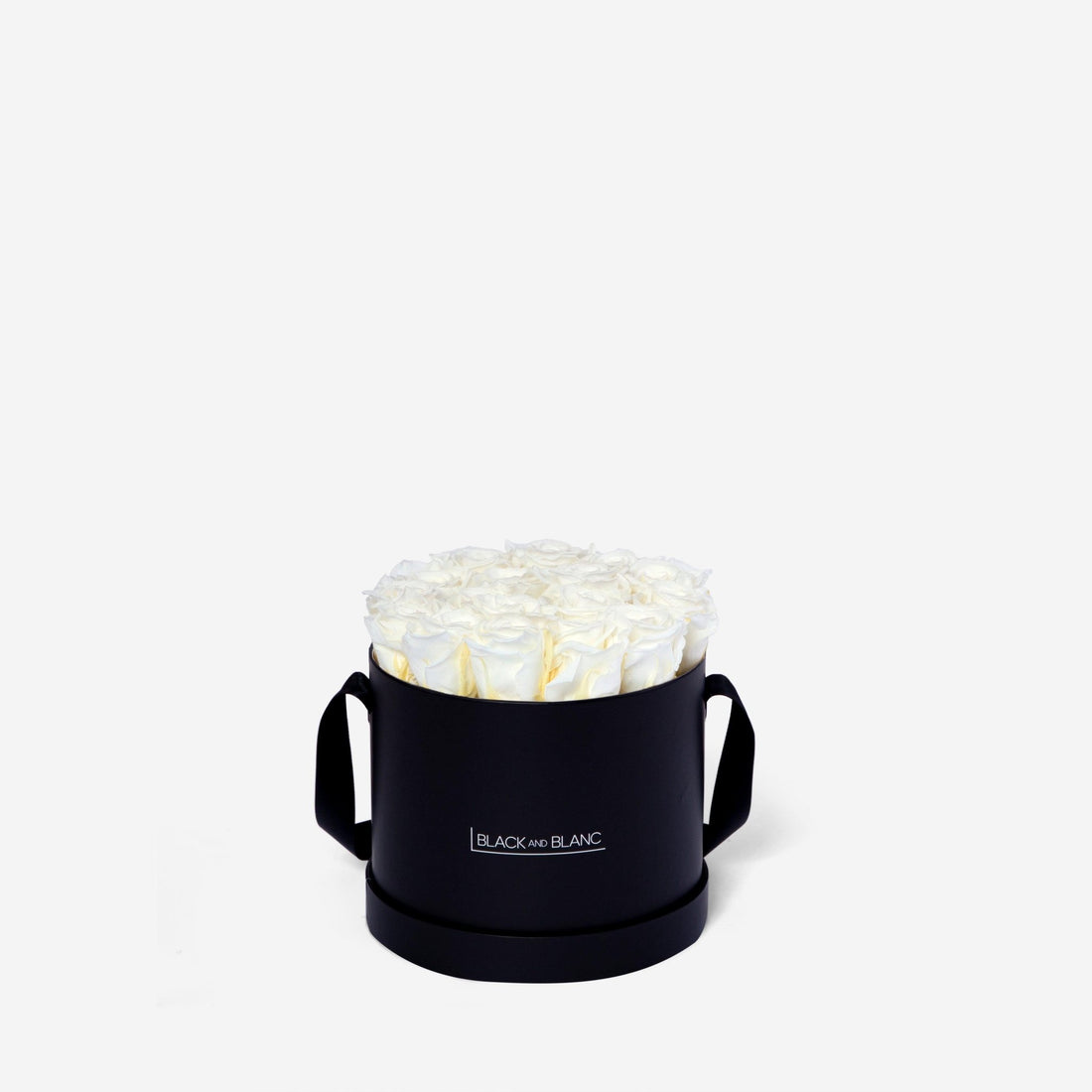 Classic Round - Infinity Roses - BLACK AND BLANC