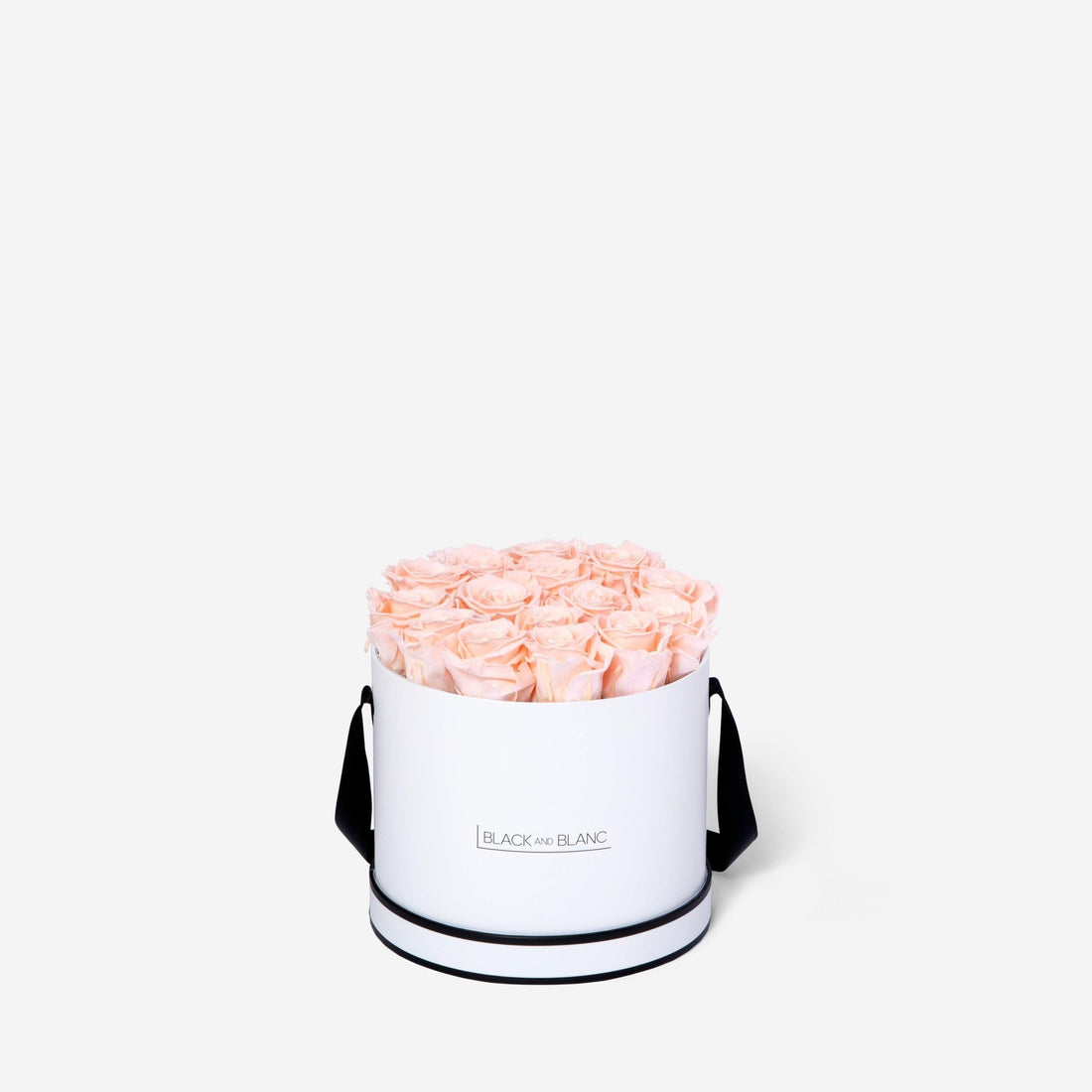 Classic Round - Infinity Roses - BLACK AND BLANC