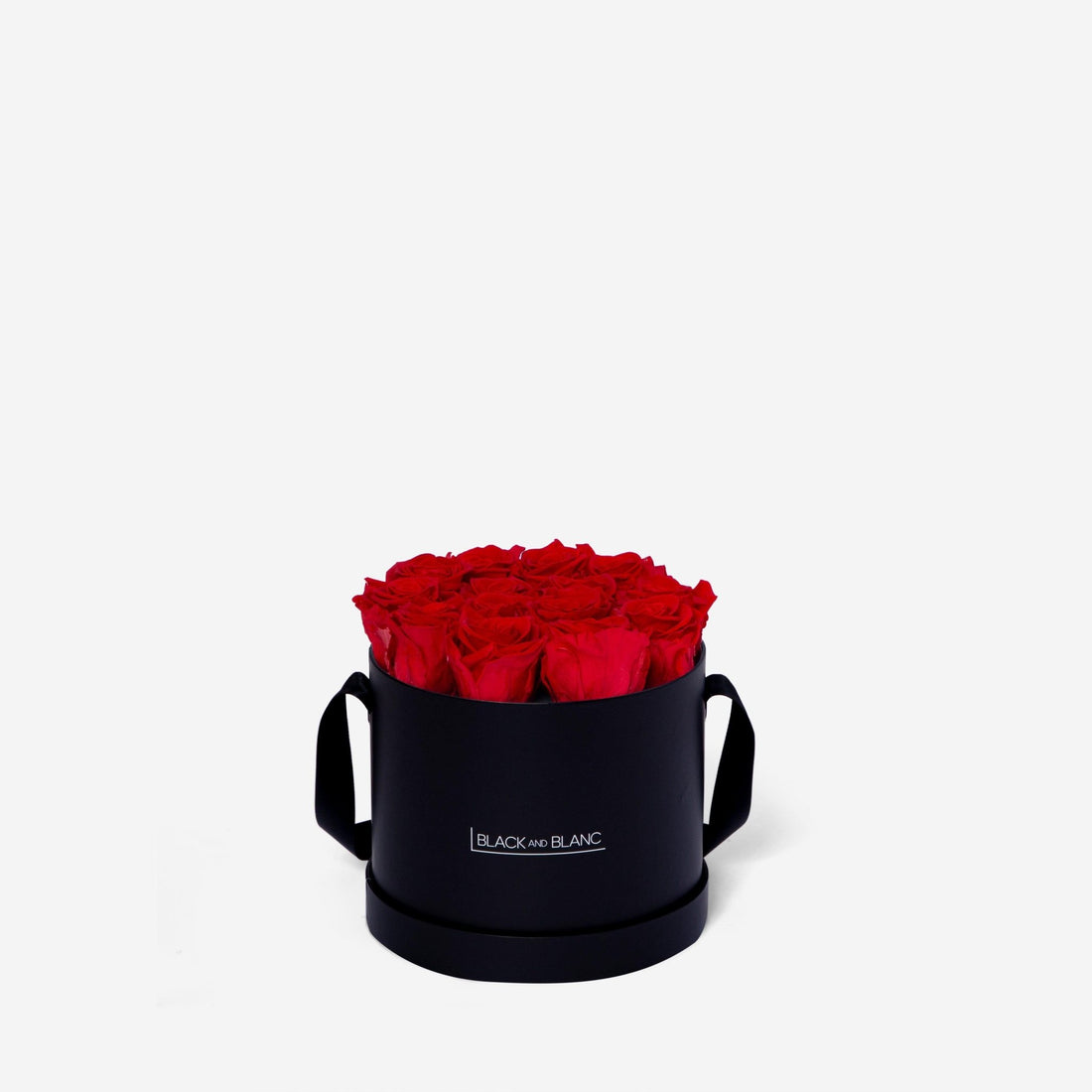 Classic Round - Infinity Roses - BLACK AND BLANC